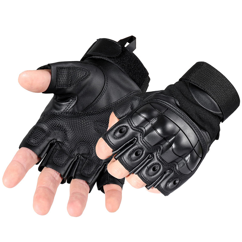 Leatherworking Items - Motocicleta couro do plutônio tático luvas
