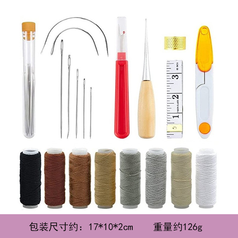 Leatherwork Hand Sewing Needles - Kit de trabalho de couro com