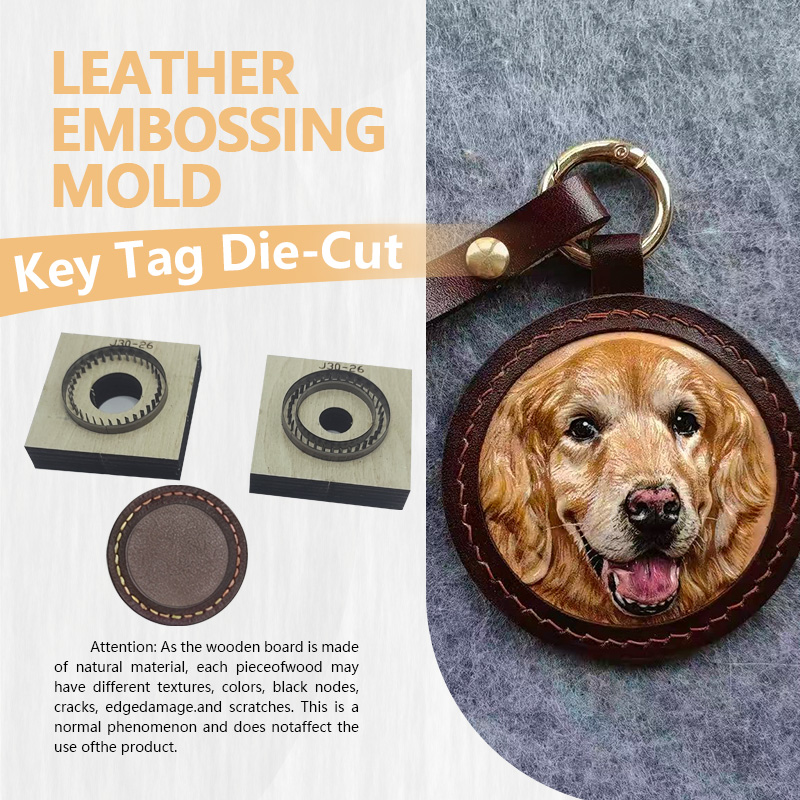 Leatherwork Products - Molde de Corte para Chaveiro de