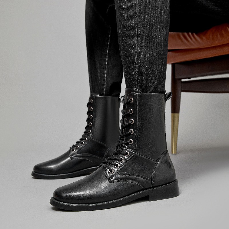 Leatherwork Boots - Botas de Couro de Cano Alto