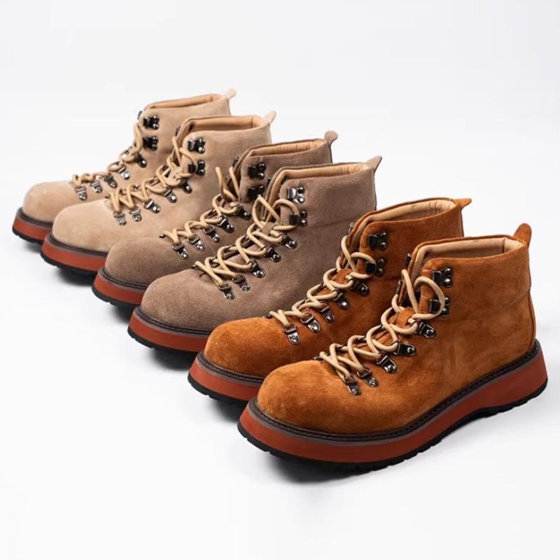 Leatherwork Boots - Botas de cano alto masculinas de