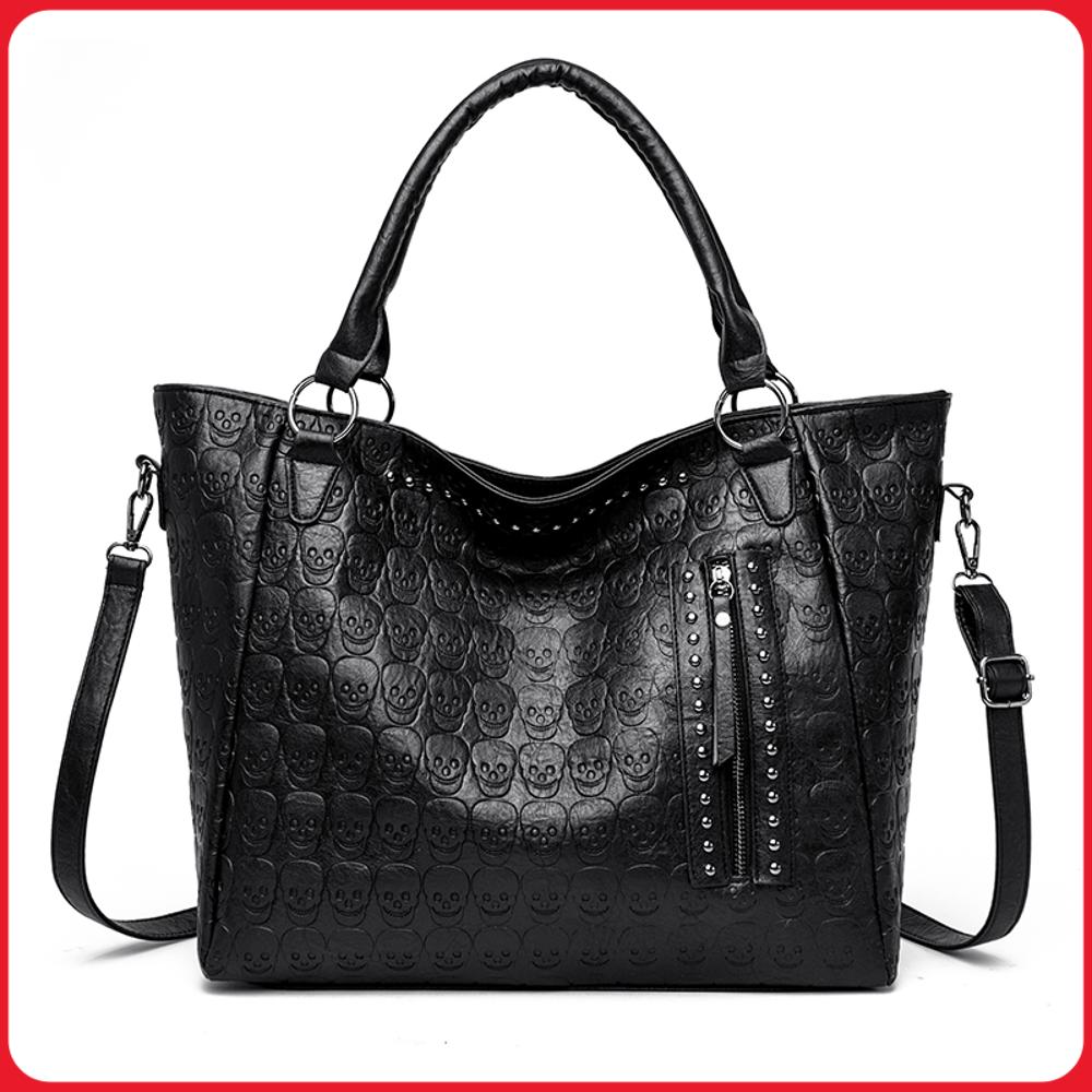 Leatherwork Workshop - Bolsa Transversal Punk com Estampa de