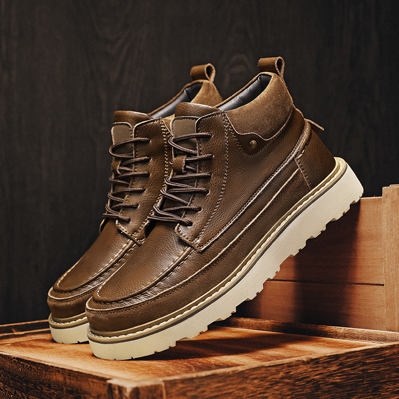Leatherwork Boots - Botas de Trabalho Masculinas Marrom com