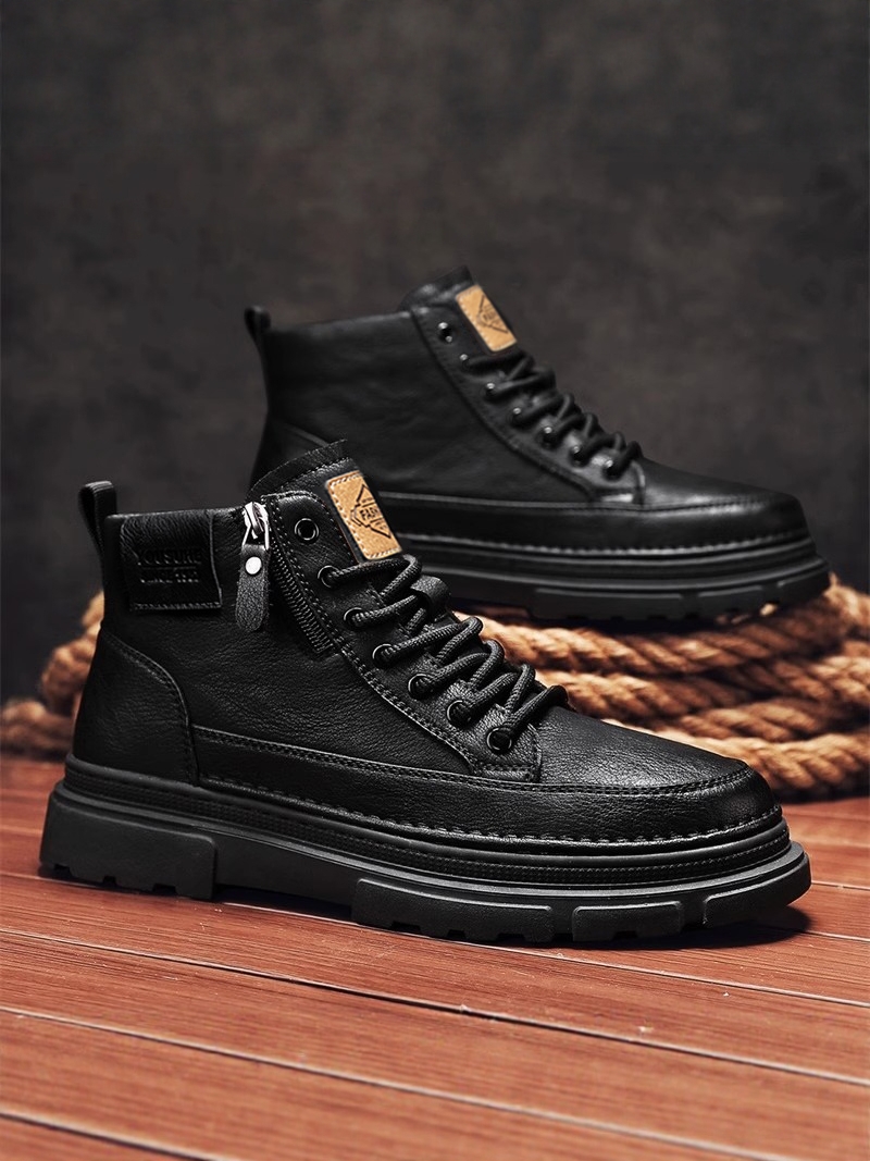 Botas Casuais Masculinas Leves - Youtube Leatherwork avaliação e preço