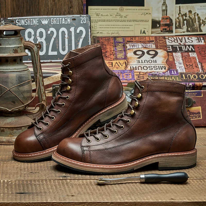 Botas masculinas artesanais br - Leatherwork Boots avaliação e preço