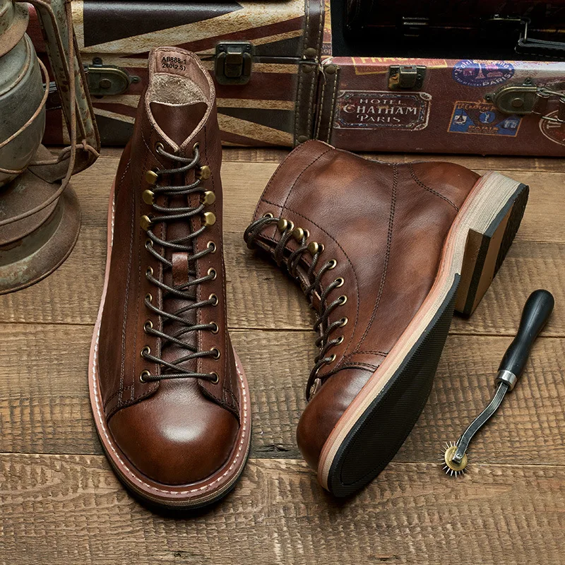 Botas masculinas artesanais br - Leatherwork Boots avaliação e preço