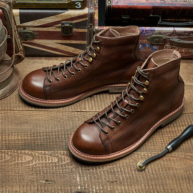 Botas masculinas artesanais br - Leatherwork Boots avaliação e preço