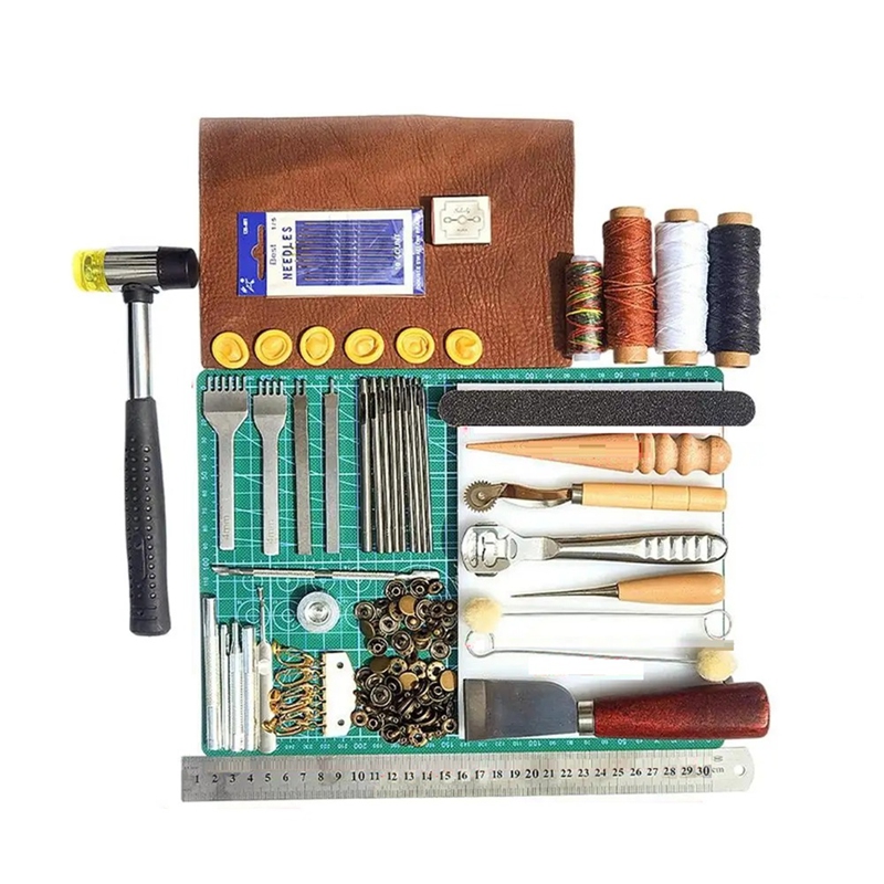 Conjunto de ferramentas de cou - Leatherwork Manual avaliação e preço
