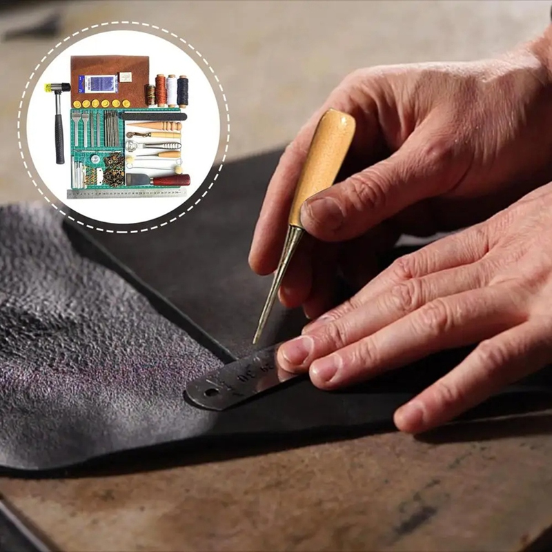 Conjunto de ferramentas de cou - Leatherwork Manual avaliação e preço