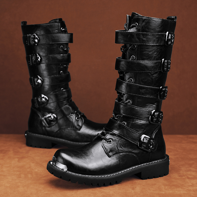 Botas de Motocicleta Masculina - Youtube Leatherwork avaliação e preço