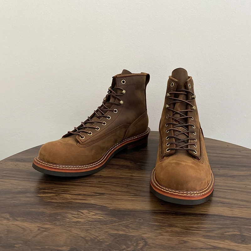 Botas de tornozelo masculinas  - Leatherwork Boots avaliação e preço