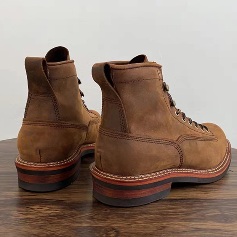 Botas de tornozelo masculinas  - Leatherwork Boots avaliação e preço