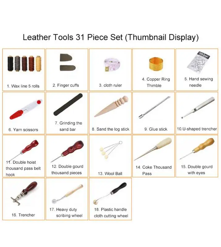 Kit de ferramentas artesanais  - Leatherwork Hand Sewing Needles avaliação e preço