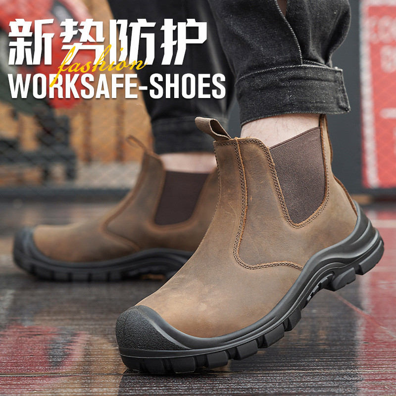 Tamanho grande moda masculina  - Leatherwork Boots avaliação e preço