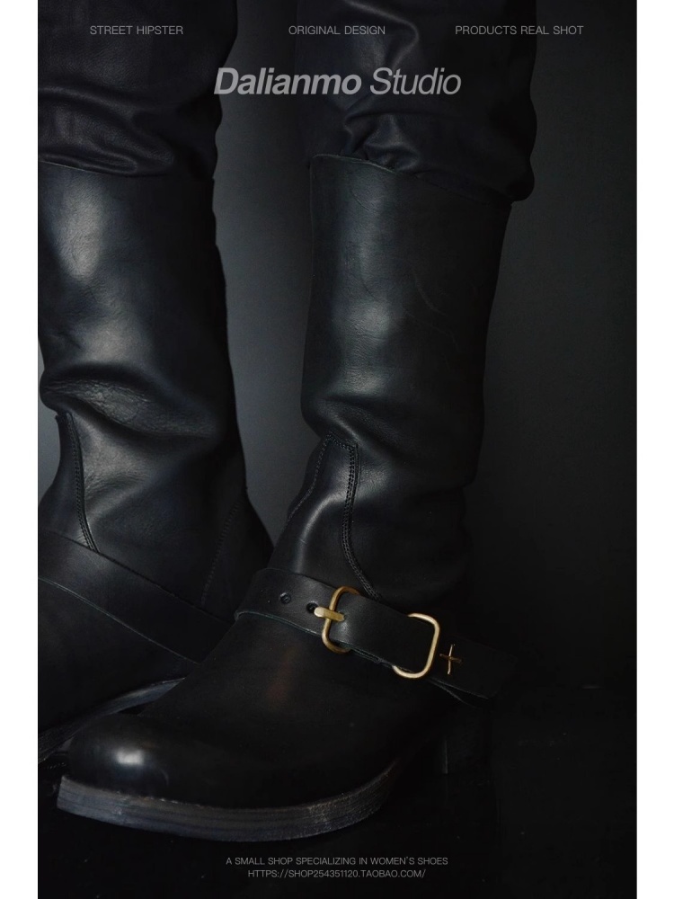 Botas curtas pretas legais par - Youtube Leatherwork avaliação e preço