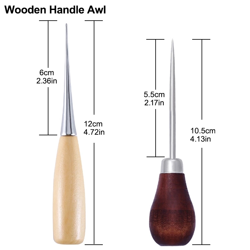 2 Peças Furador de Couro com C - Leatherwork Hand Sewing Needles avaliação e preço