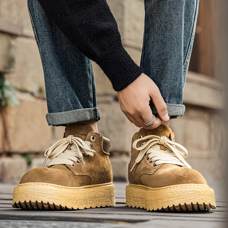 Botas masculinas de camurça de - Leatherwork Boots avaliação e preço