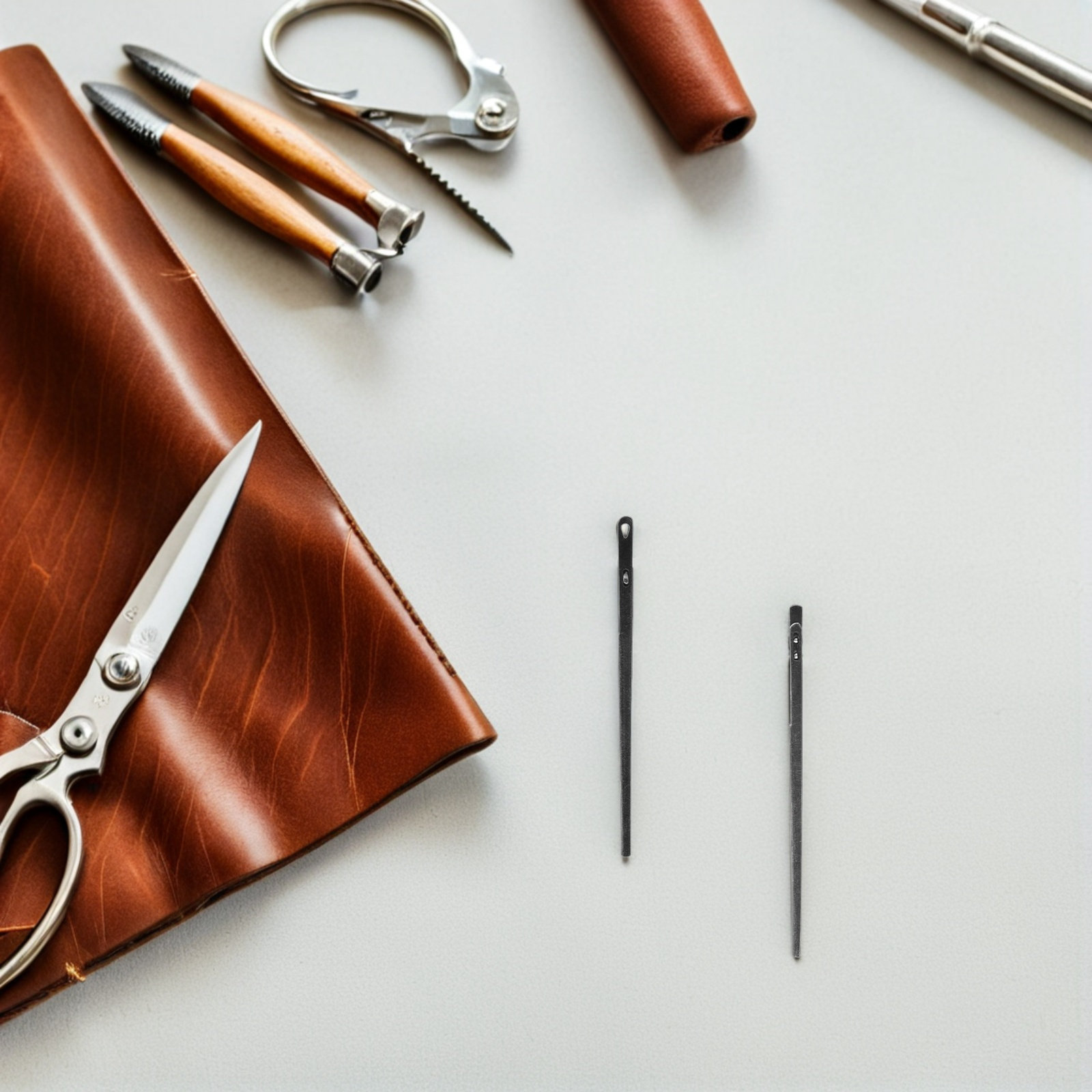 Conjunto de 8 Agulhas de Aço p - Leatherwork Hand Sewing Needles avaliação e preço